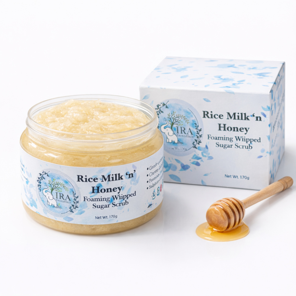 Rice Milk ’n’ Honey – Foaming Whipped Sugar Scrub